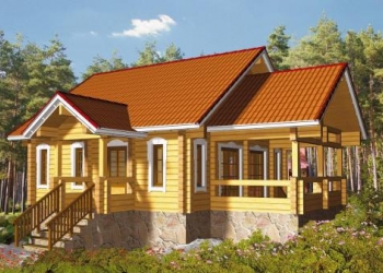 Проект дома из бруса ПБ-012