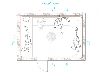 Проект хамама ПХ-004